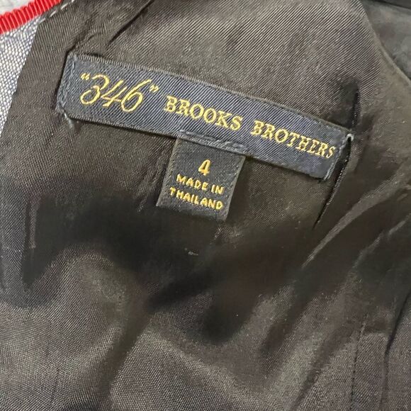 Brooks Brothers chambray button back dress. Sz 4 - Picture 4 of 6